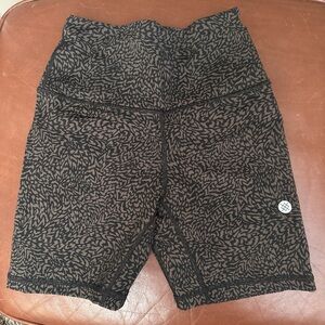 Stance Black Patterned Bike Shorts